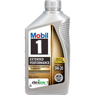 Mobil 1™ Extended Performance  0W20 motor oil