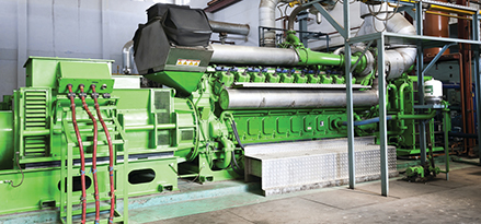 Gas engine hub