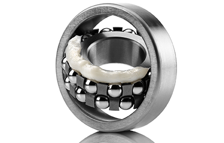 White grease ball bearing