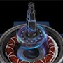 Electric motor using SHC grease