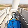 Wind turbine open gearbox