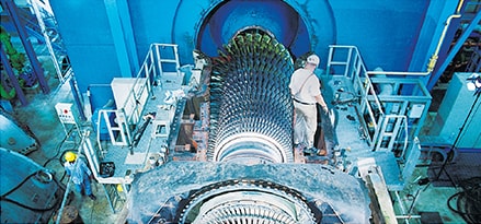Gas turbine in machine Gas turbine in machine