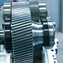 close-up of gear inspection