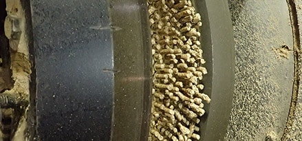 Pellete Mill grease close up