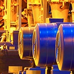 Factory line with electric motors