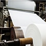 White paper roll machine