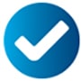 Checkmark for excellent viscosity control