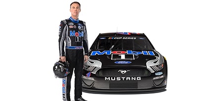 Kevin Harvick in front of Stewart-Haas Racing Ford