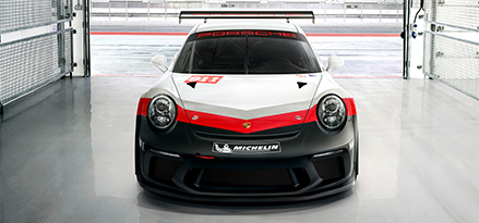 Porsche 911 GT3 car in garage