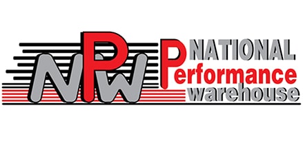 National Peformance Warehouse logo for racing oil distributors