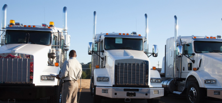 Fleet manager performing fleet maintenance