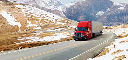 Mobil Delvac Proof of Performance with Truck on Mountain