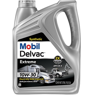 Mobil Delvac™ Extreme 10W-30 diesel engine oil with CK-4 identifier