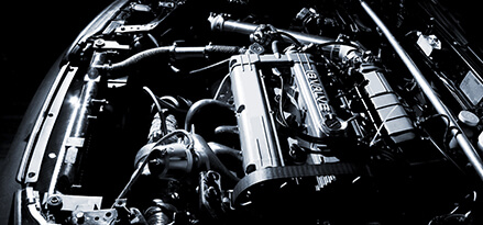 Engine shown in vehicle