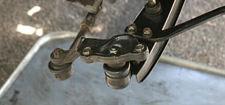 New ball joint in place