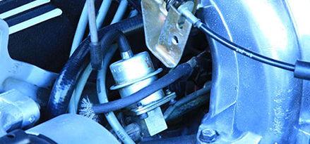 Change fuel pressure regulator to lower fuel consumption