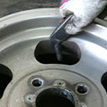 Cut away the parts in the way of buffing and polishing