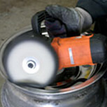 Using a separate wheel for each compound to prevent contamination between steps