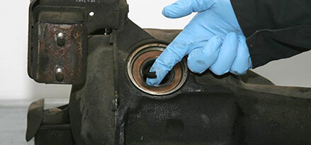 The failed axle seal