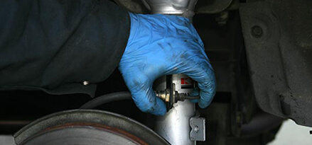 Moving brake lines for CV joint axle replacement