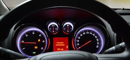 Modern vehicle dashboard view to understand your vehicle sensors