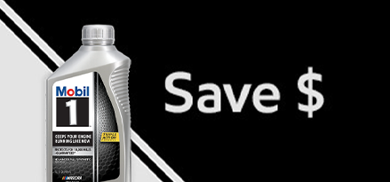 save money with Mobil 1™ engine oil