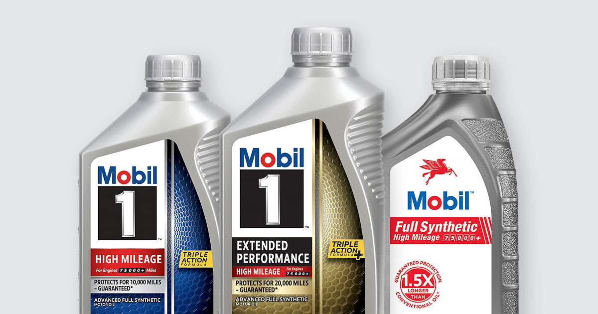 High mileage oil Mobil Motor Oils