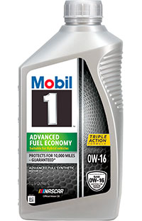 Mobil 1™ Advanced Fuel Economy 0W-16 motor oil