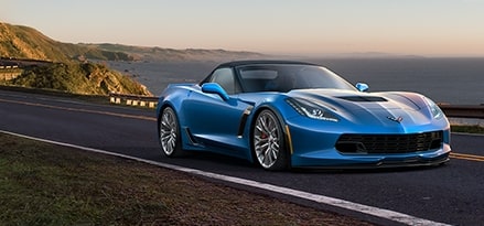 Blue corvette convertible Blue corvette convertible