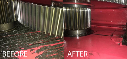Before and After Gearbox Flush