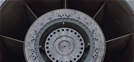 Turbine engine close up
