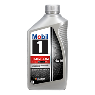 Mobil 1™ High Mileage Full Synthetic Motor Oil 10W-40