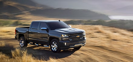 Chevy truck in mountains