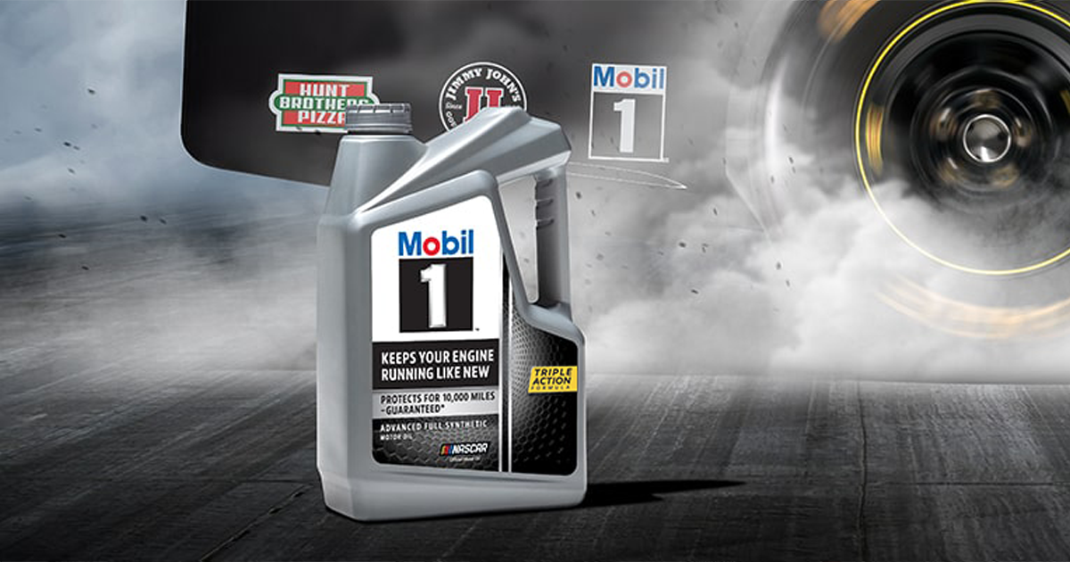NASCAR® engines use Mobil 1™ Mobil™