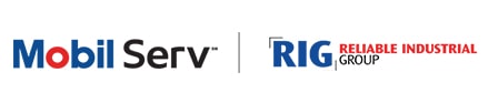 mobil serv logo and RIG logo