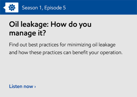 manage oil leakage