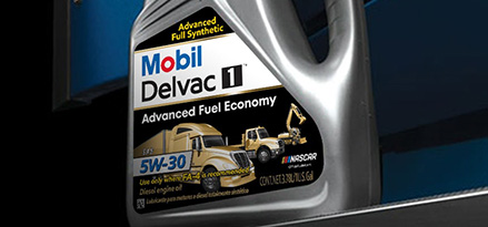 Mobil Delvac 1™ engine oil with improving diesel fuel economy potential copy