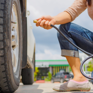 Keep tires pumped up