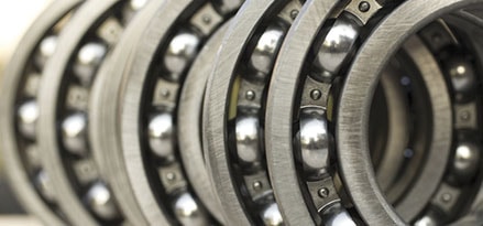 Five bearings in a row