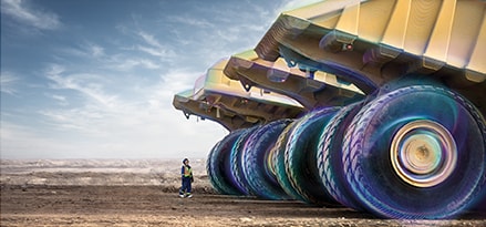 mining truck viz
