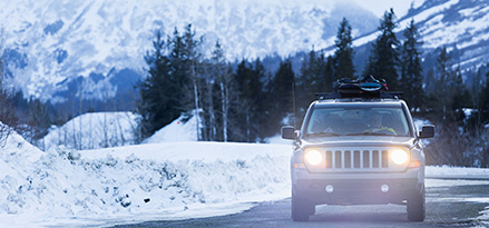Car in snow