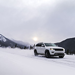 Car in heavy snow